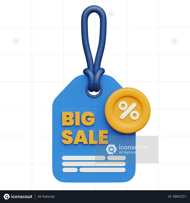 Big Sale  3D Icon