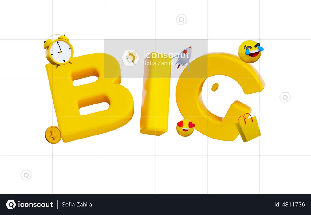 Big Sale  3D Illustration