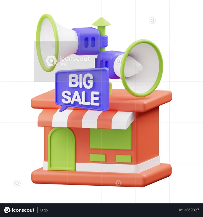 Big Sale  3D Illustration