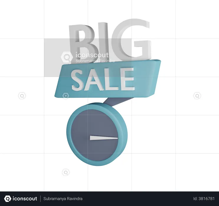 Big sale  3D Illustration