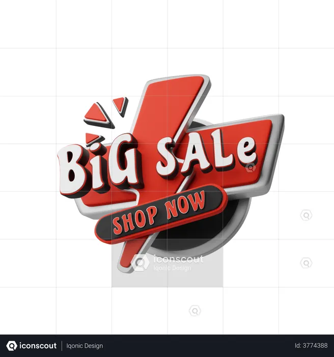 Big Sale  3D Illustration