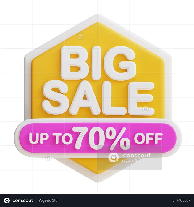 Big Sale 70  3D Icon