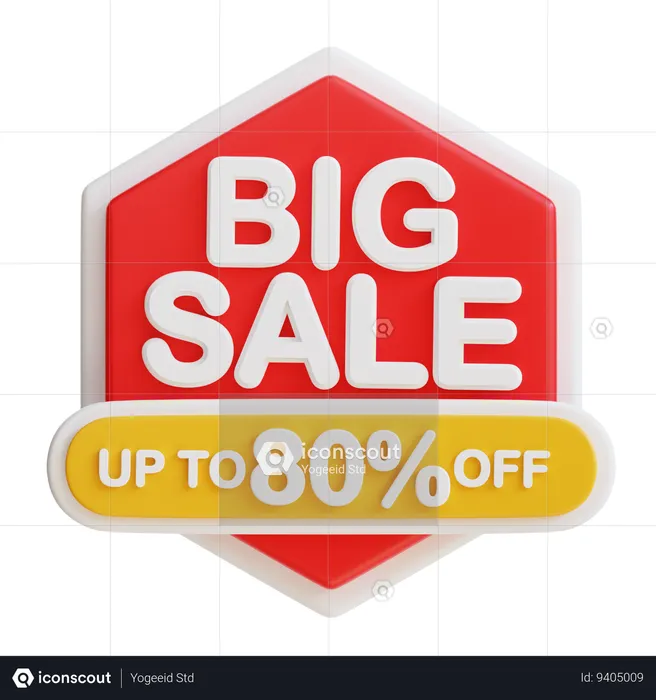 Big Sale 80  3D Icon