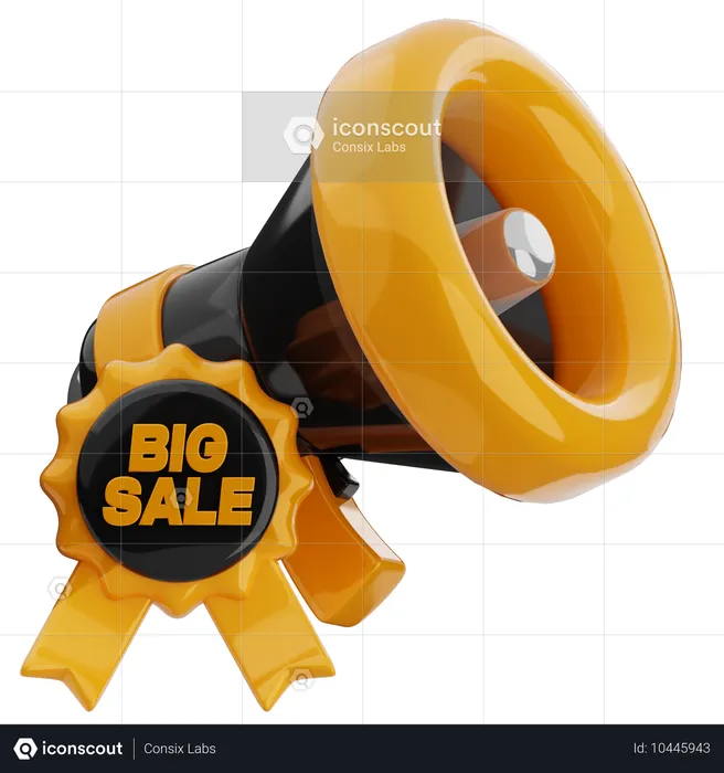 Big Sale Announcement  3D Icon