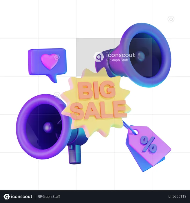 Big Sale Announcement  3D Icon