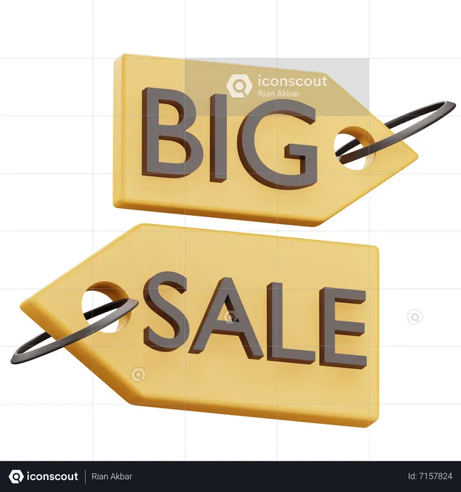 Big Sale Board  3D Icon