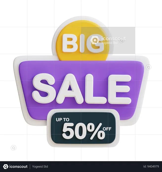 Big Sale Discount 50  3D Icon