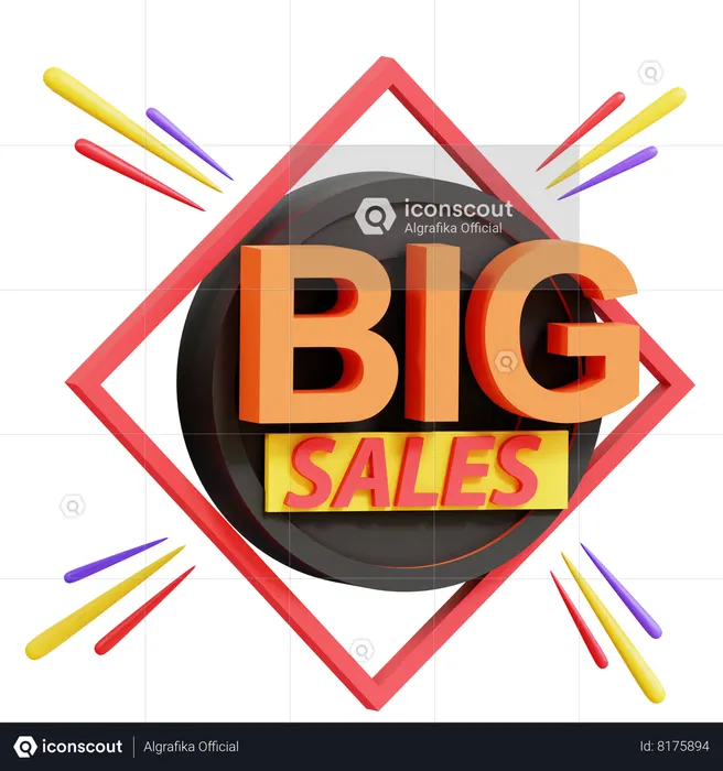 Big Sales  3D Icon