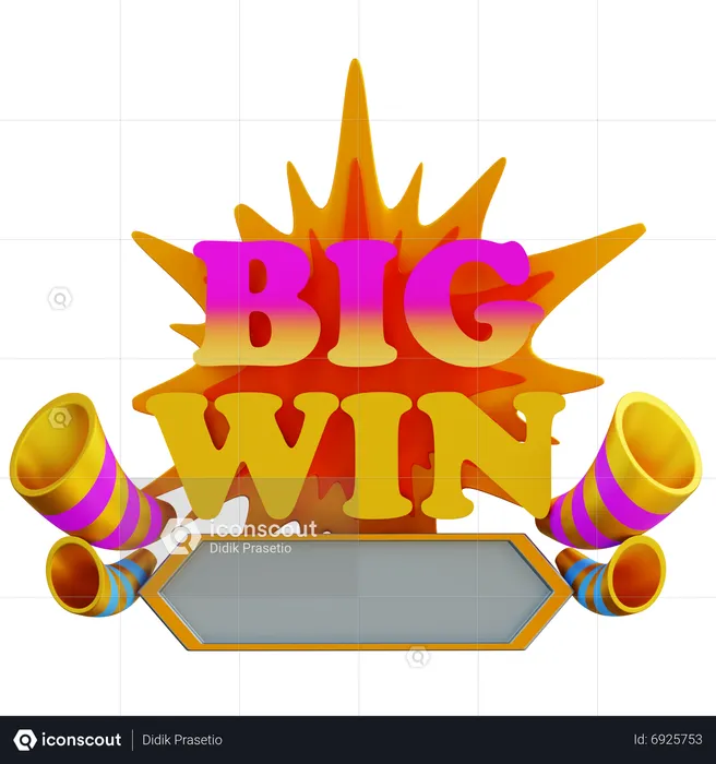 Big Win  3D Icon