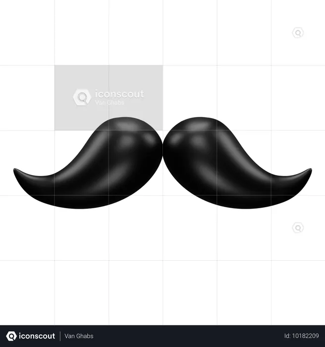 Bigote  3D Icon