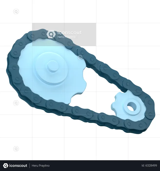 Bike Chain  3D Icon