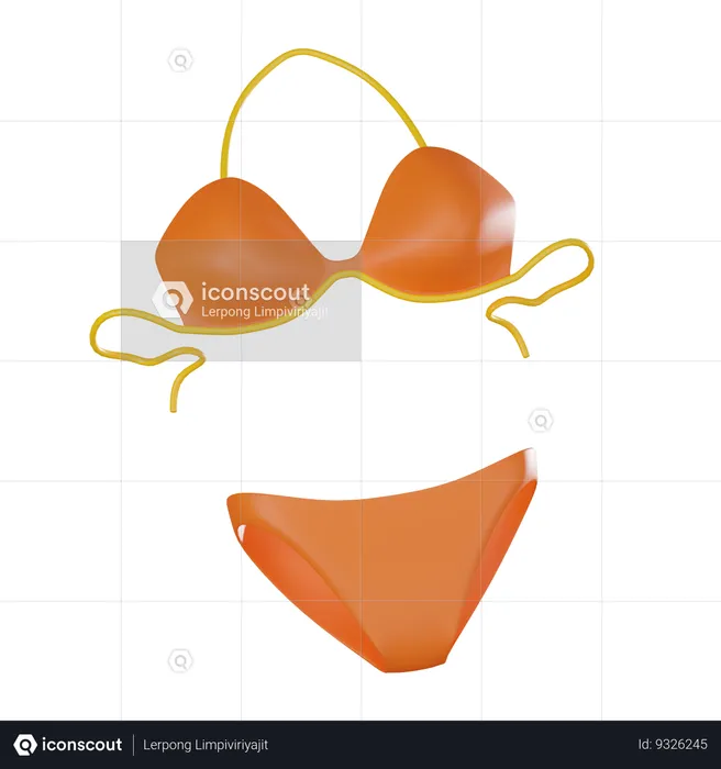 Bikini  3D Icon