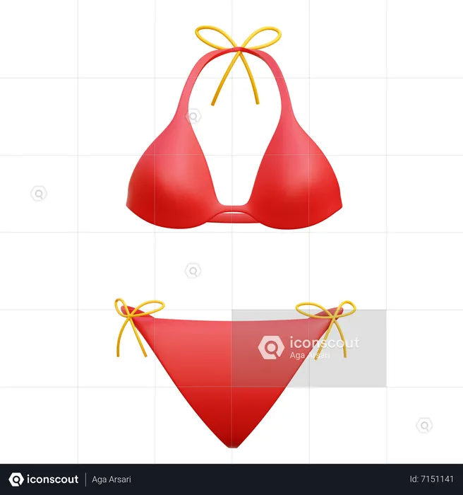 Bikini  3D Icon