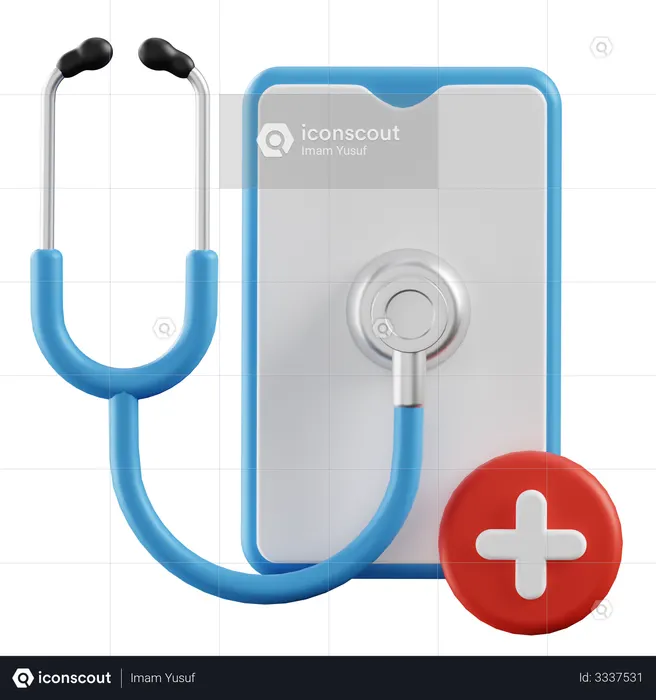 Bilan de santé en ligne  3D Illustration