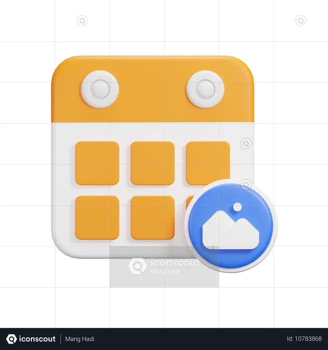 Bildkalender  3D Icon