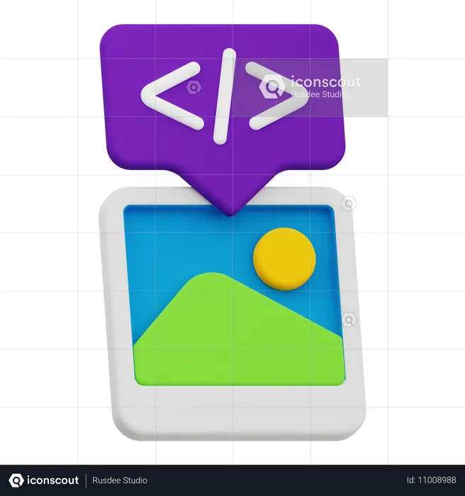 Bildcode  3D Icon