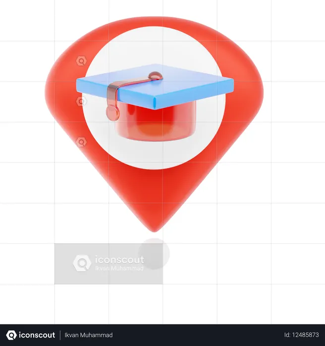 Bildungs-Pin  3D Icon