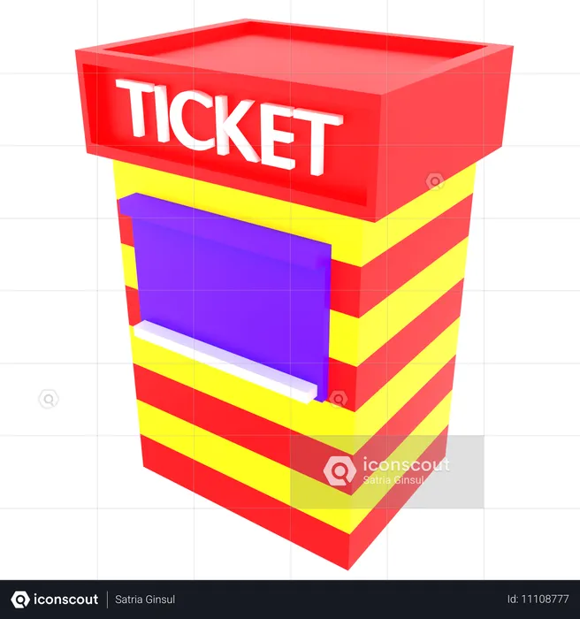 Bilhete de loteria  3D Icon