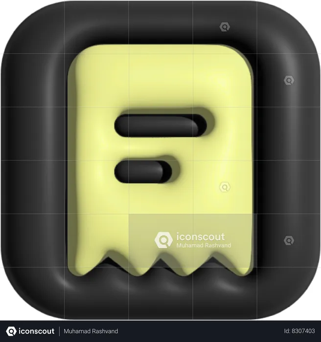 Bill  3D Icon