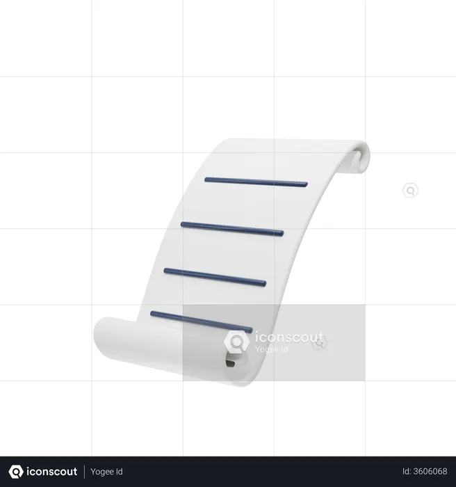 Bill  3D Icon