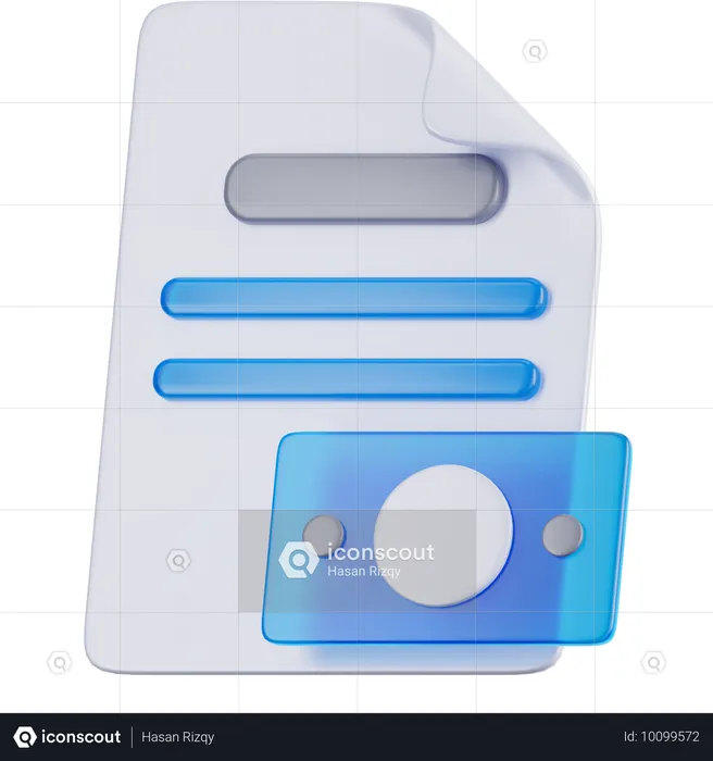 Bill Invoice  3D Icon