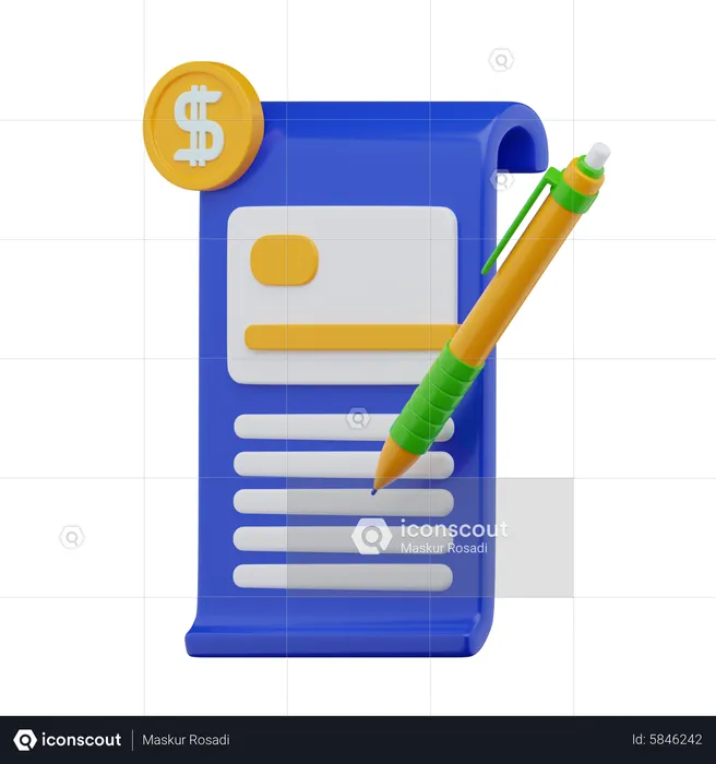 Bill Payment  3D Icon