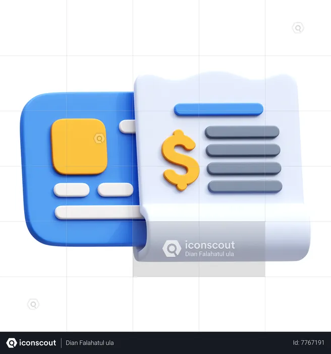 Bill Payment  3D Icon