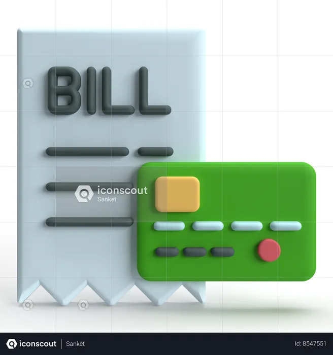 Bill Payment  3D Icon