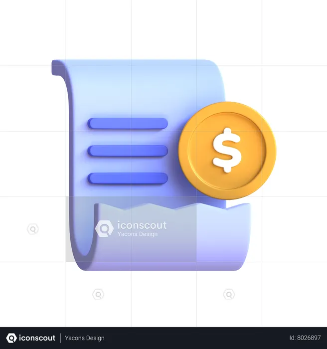 Bill Payment  3D Icon