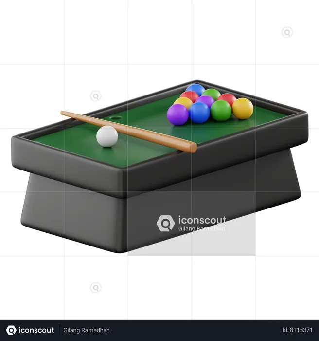 Billard  3D Icon