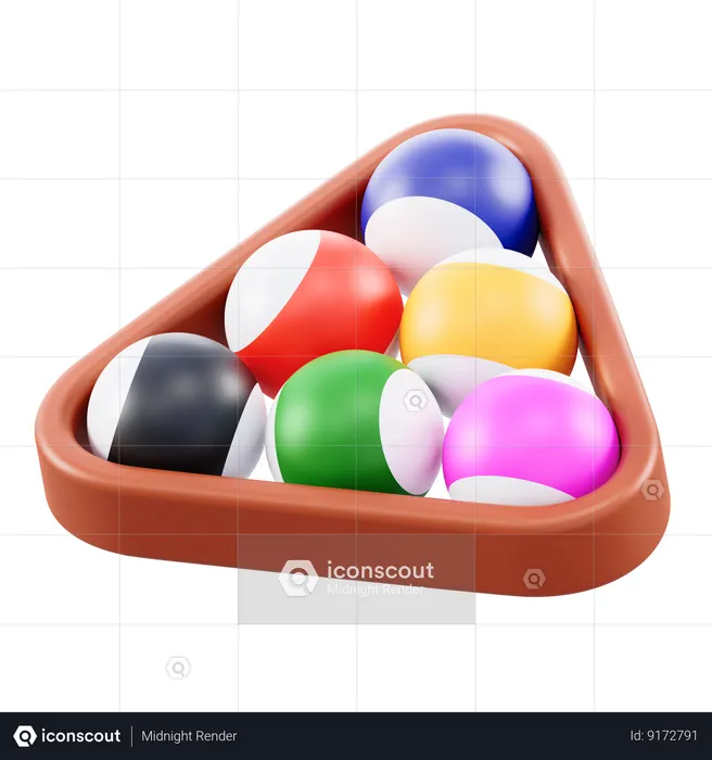 Billard  3D Icon