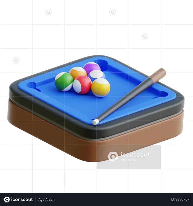 Billard  3D Icon