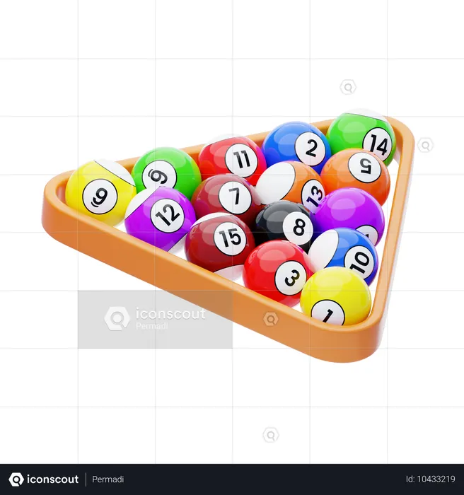 Billard  3D Icon