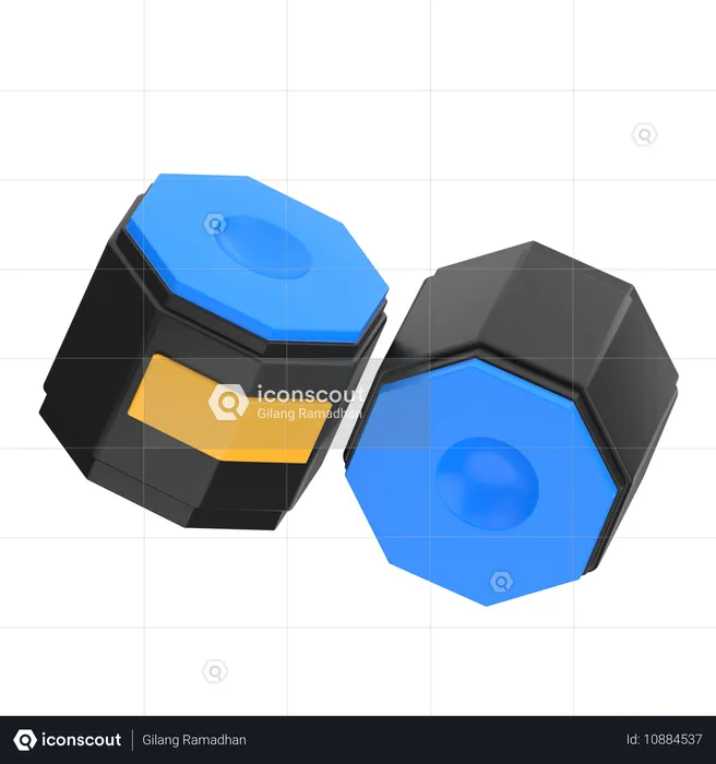 Billardkreide  3D Icon