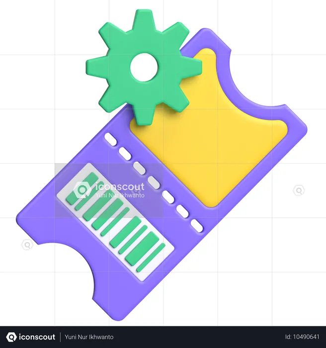 Billet avec équipement  3D Icon