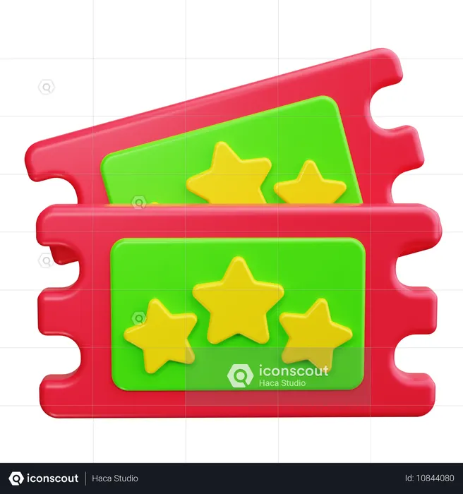 Billet de carnaval  3D Icon