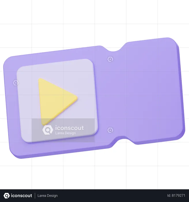 Billet de cinéma  3D Icon