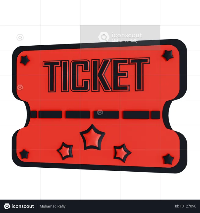 Billet de cinéma  3D Icon