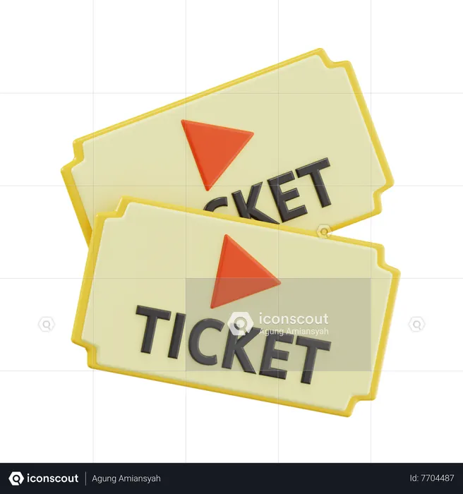 Billet de cinéma  3D Icon