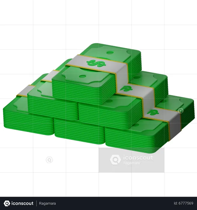 Billete de banco  3D Icon