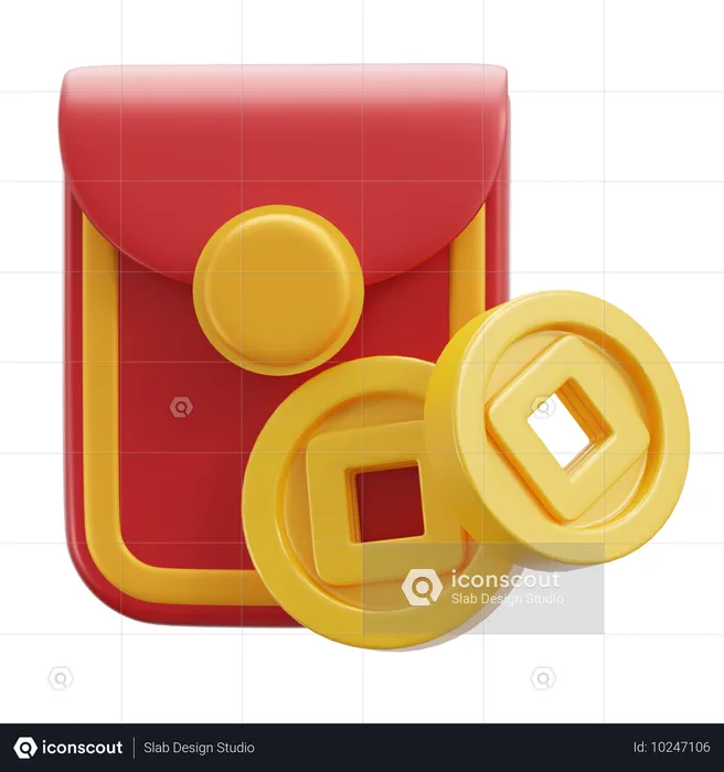 Billetera  3D Icon