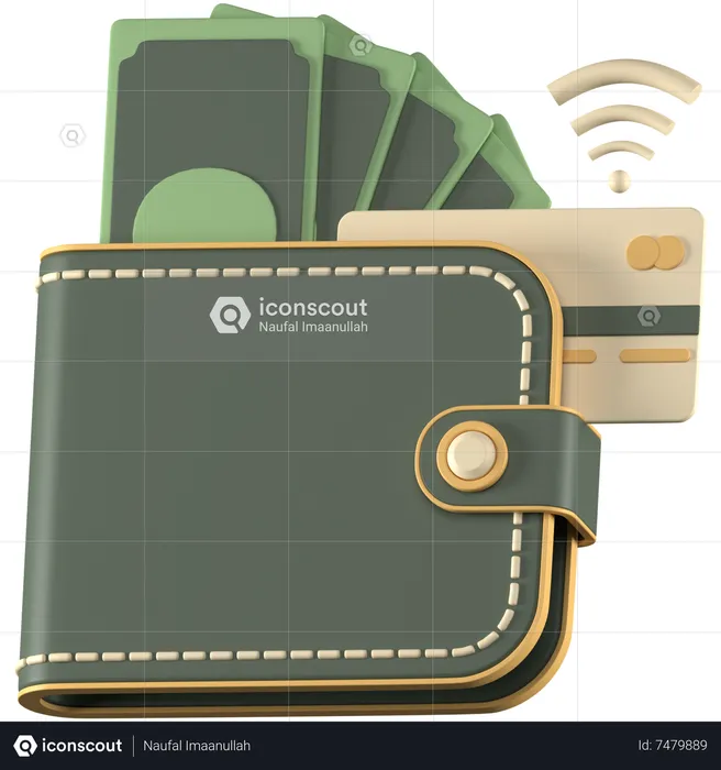 Billetera de dinero  3D Icon