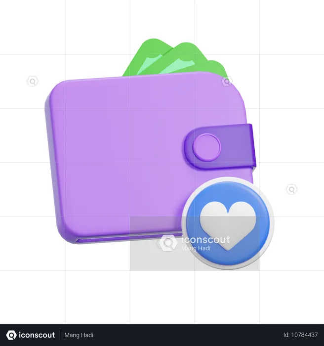 Billetera favorita  3D Icon