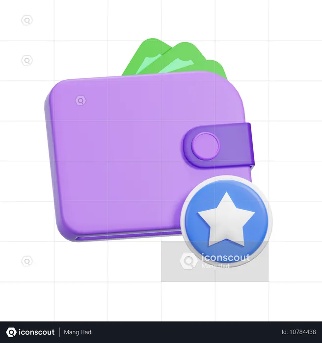 Billetera favorita  3D Icon