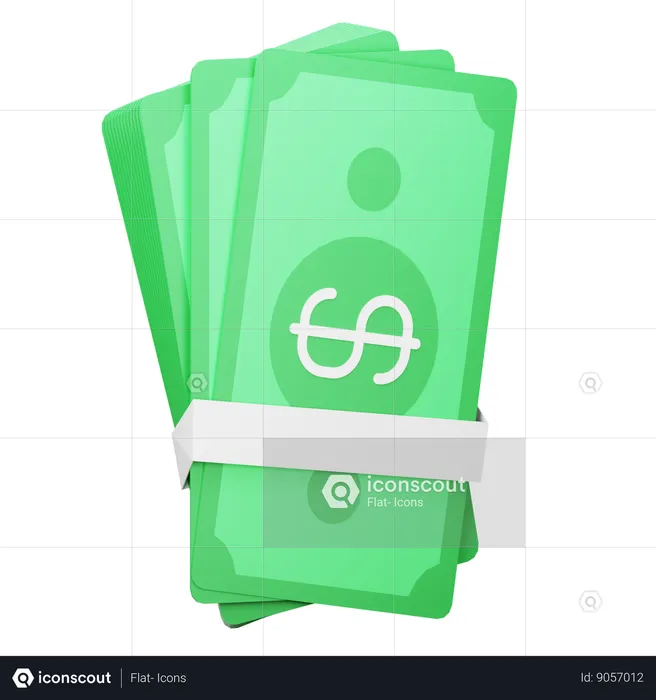 Billetes de banco  3D Icon