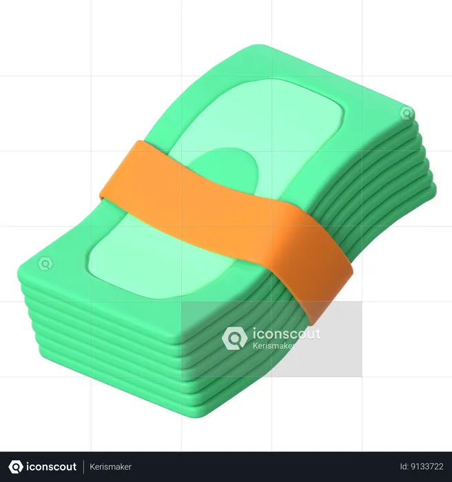 Billets de banque  3D Icon