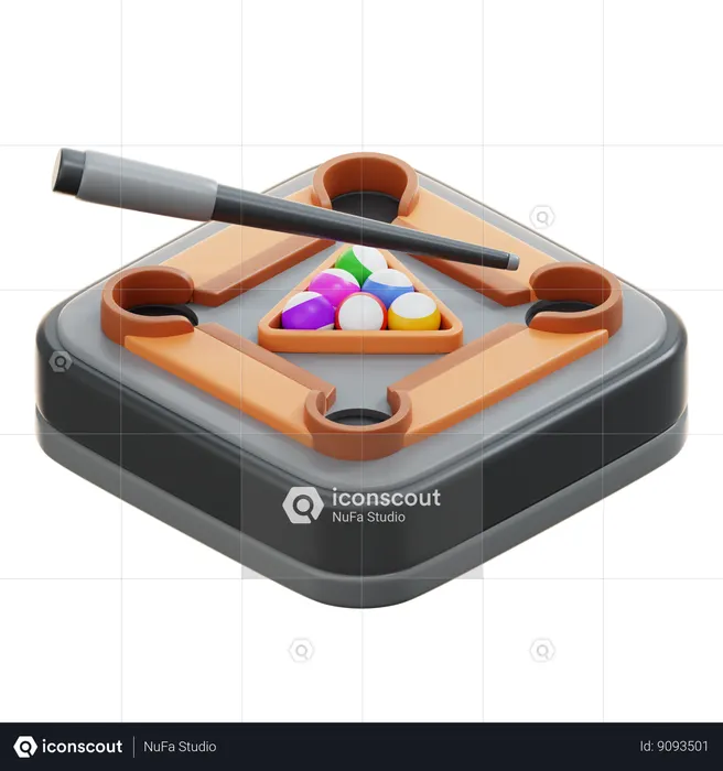 Billiard  3D Icon
