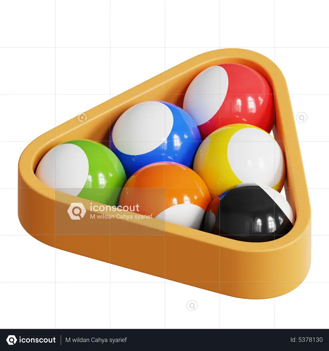 Billiard  3D Icon