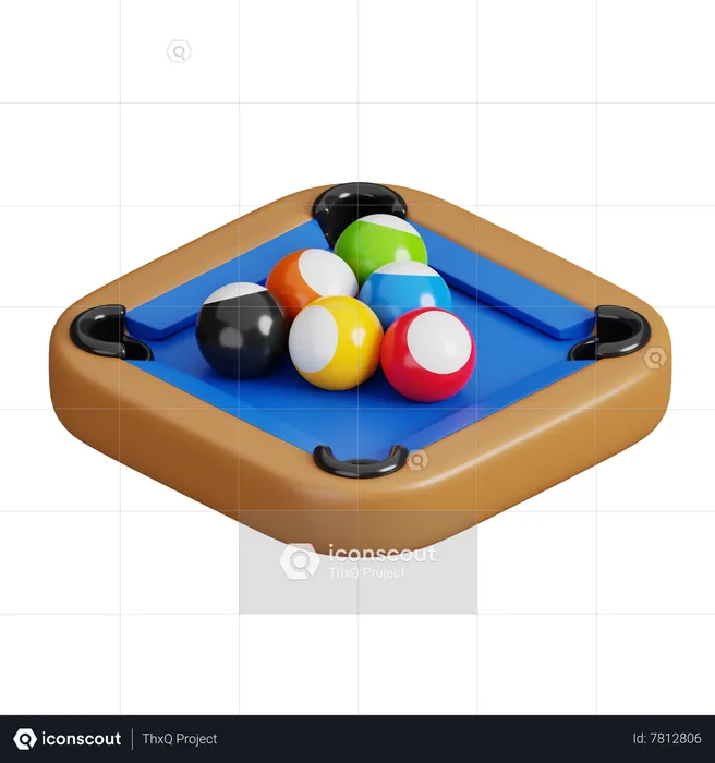 Billiard  3D Icon