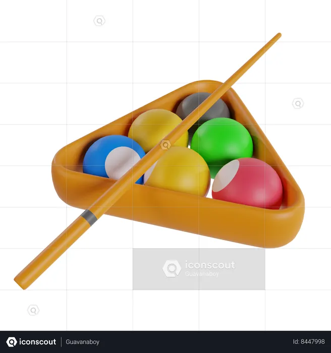 Billiard balls  3D Icon